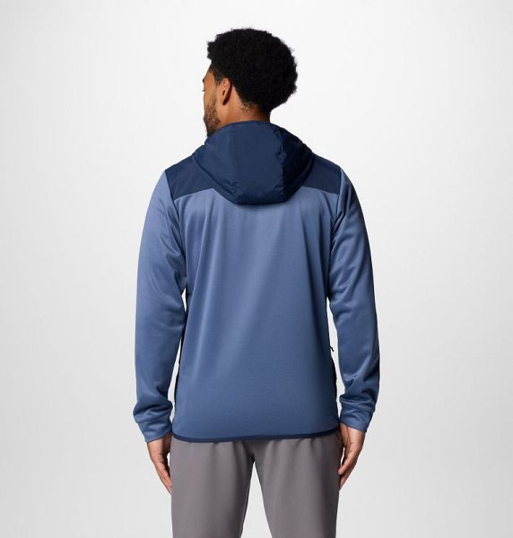 Men Columbia Tech™ Fleece Hooded Jackets Dark Blue / Navy | US-FCOHYA-806