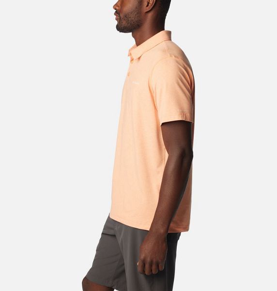 Men Columbia Tech Trail™ Polo Shirts Apricot | US-EJVCYF-312