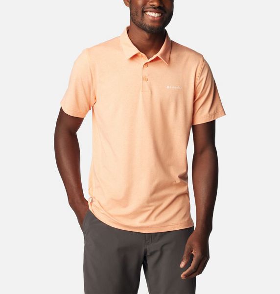 Men Columbia Tech Trail™ Polo Shirts Apricot | US-EJVCYF-312