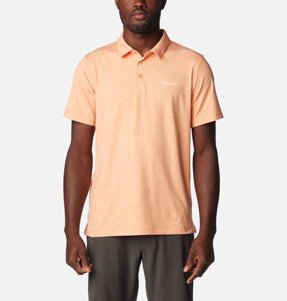 Men Columbia Tech Trail™ Polo Shirts Apricot | US-EJVCYF-312