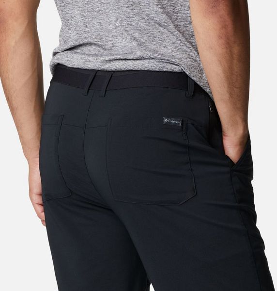 Men Columbia Tech Trail™ Shorts Black | US-FHJNDY-605