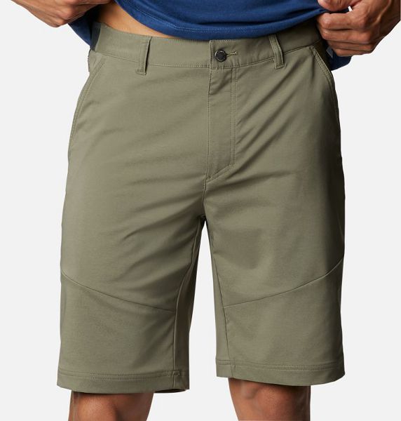 Men Columbia Tech Trail™ Shorts Grey / Green | US-FDIKJM-124