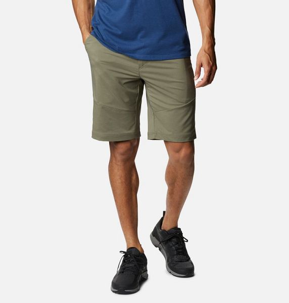 Men Columbia Tech Trail™ Shorts Grey / Green | US-FDIKJM-124