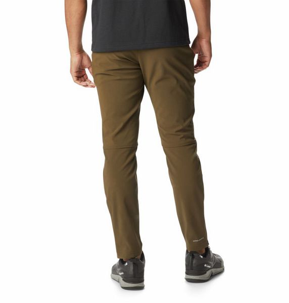 Men Columbia Tech Trail™ Warm Hiking Pants Olive Green | US-QAKGWM-850