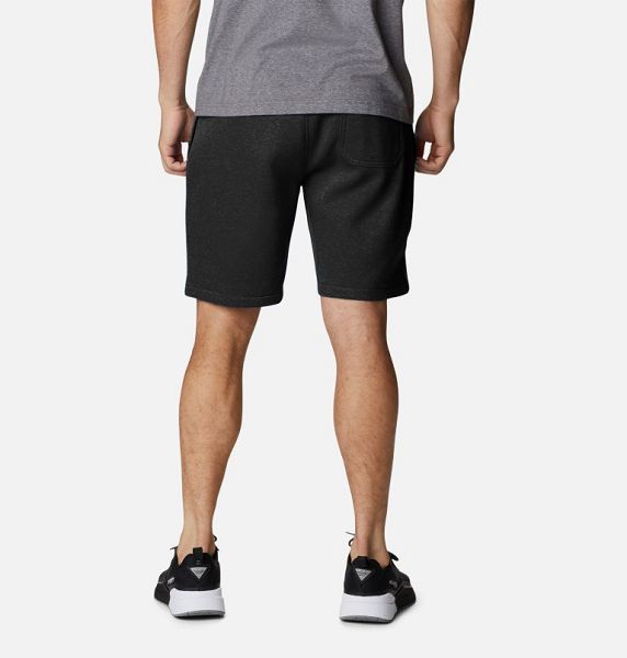 Men Columbia Trek™ Fleece Shorts Black / White | US-DSOPIK-487