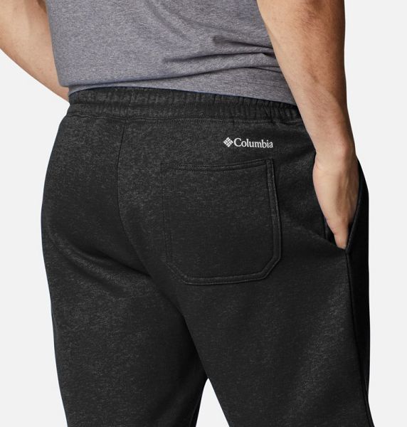 Men Columbia Trek™ Fleece Shorts Black / White | US-DSOPIK-487