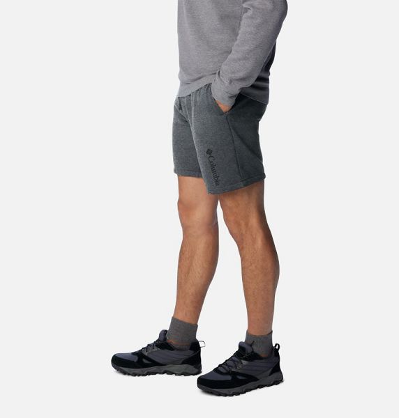 Men Columbia Trek™ Fleece Shorts Grey / Black | US-QLYGBW-265