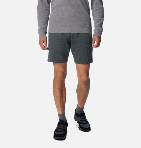 Men Columbia Trek™ Fleece Shorts Grey / Black | US-QLYGBW-265