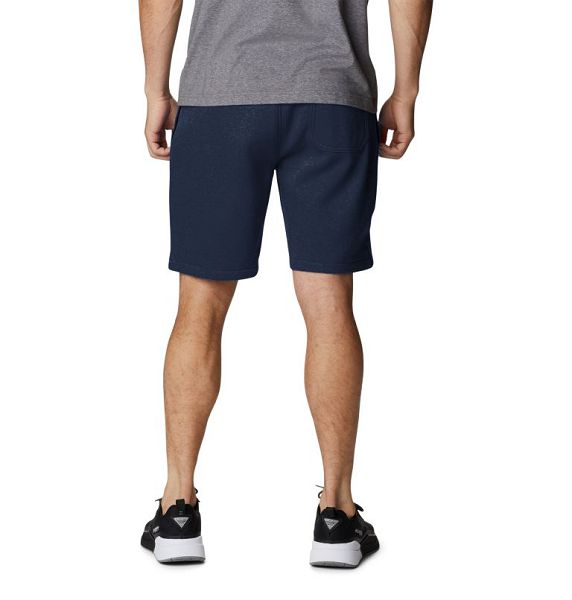 Men Columbia Trek™ Fleece Shorts Navy / White | US-AEULDP-097