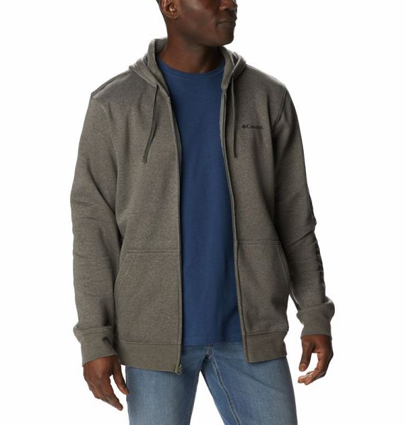 Men Columbia Trek™ Full Zip Hoodie Grey | US-UGWNMH-165