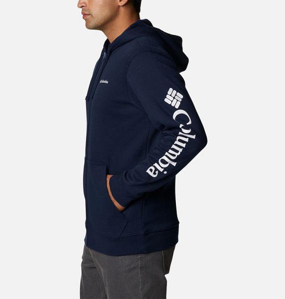 Men Columbia Trek™ Full Zip Hoodie Navy | US-NCMJFY-954