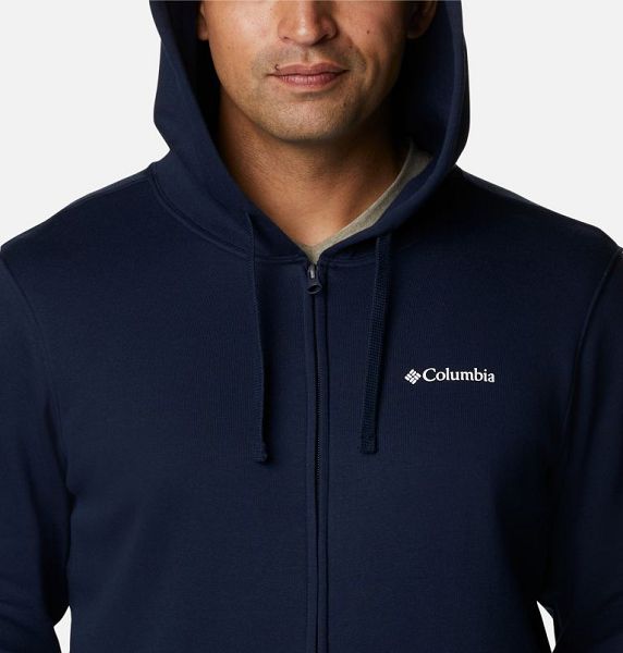 Men Columbia Trek™ Full Zip Hoodie Navy | US-NCMJFY-954