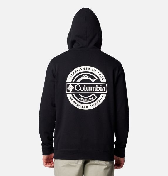 Men Columbia Trek™ Graphic Hoodie Black | US-OMGWAV-036