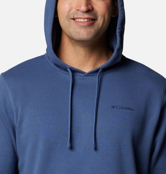 Men Columbia Trek™ Graphic Hoodie Blue | US-CPFBSA-145