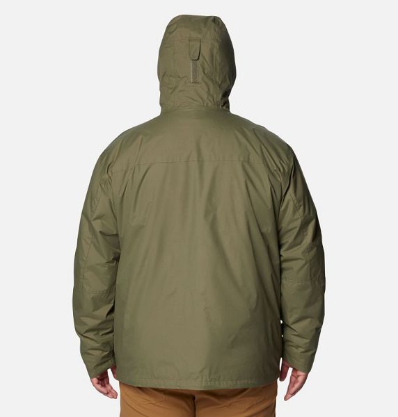 Men Columbia Tunnel Falls™ II Waterproof 3 In 1 Jackets Grey / Green | US-KCWQPV-086