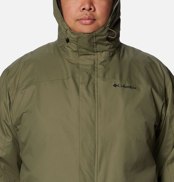 Men Columbia Tunnel Falls™ II Waterproof 3 In 1 Jackets Grey / Green | US-KCWQPV-086