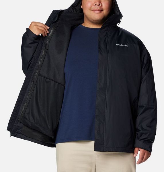 Men Columbia Tunnel Falls™ II Waterproof 3 In 1 Jackets Black | US-YDRMCN-976