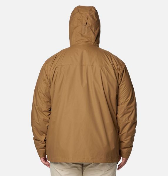 Men Columbia Tunnel Falls™ II Waterproof 3 In 1 Jackets Khaki | US-EXDCOS-583