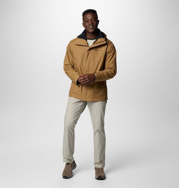 Men Columbia Tunnel Falls™ II Waterproof 3 In 1 Jackets Khaki | US-IYJBTV-785