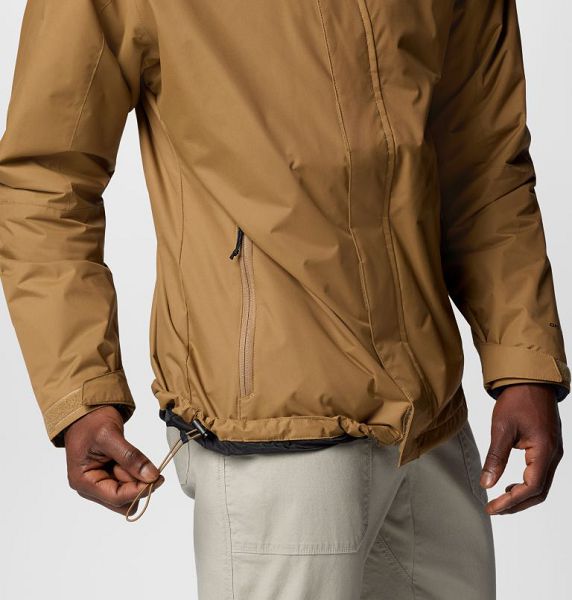 Men Columbia Tunnel Falls™ II Waterproof 3 In 1 Jackets Khaki | US-IYJBTV-785