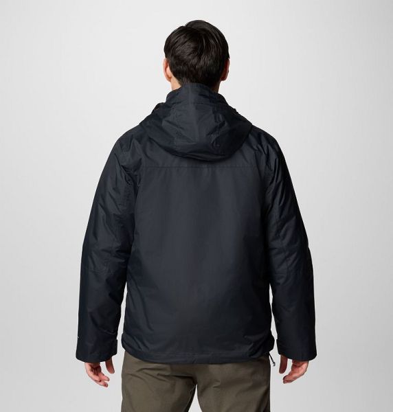 Men Columbia Tunnel Falls™ II Waterproof 3 In 1 Jackets Black | US-ZMXVUF-652