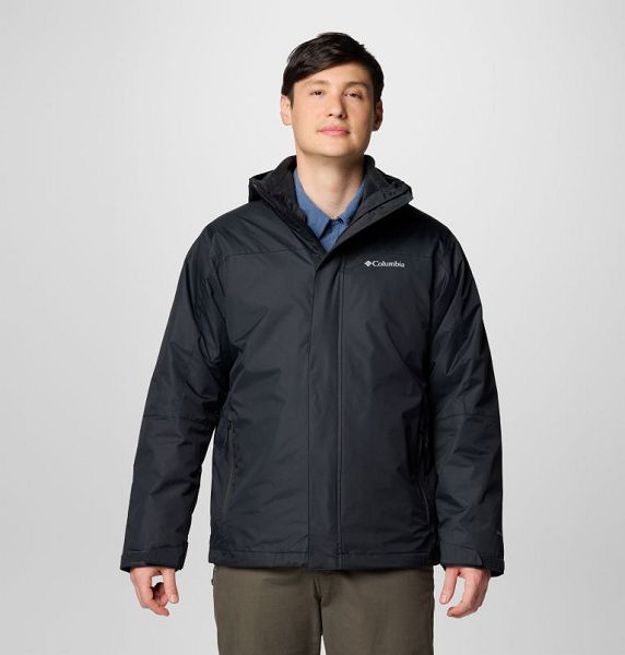 Men Columbia Tunnel Falls™ II Waterproof 3 In 1 Jackets Black | US-ZMXVUF-652