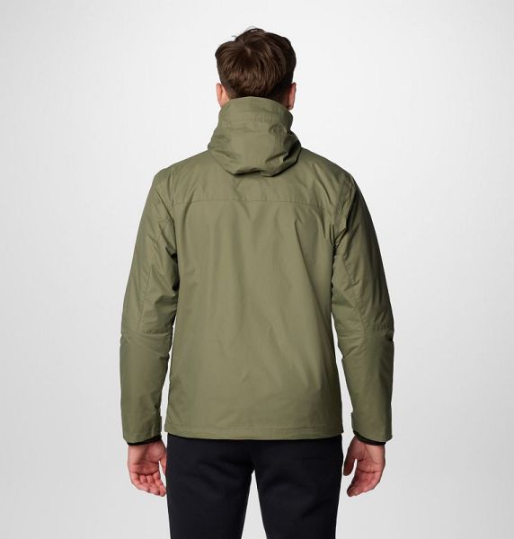 Men Columbia Tunnel Falls™ II Waterproof 3 In 1 Jackets Grey / Green | US-VIBYXC-069