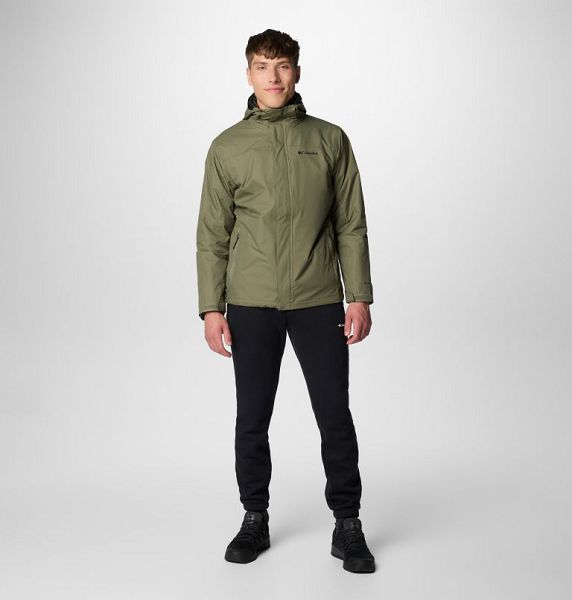 Men Columbia Tunnel Falls™ II Waterproof 3 In 1 Jackets Grey / Green | US-VIBYXC-069