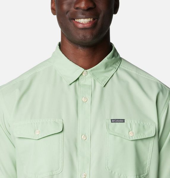 Men Columbia Utilizer™ II Solid Sleeve Shirts Olive | US-BTJYIP-762