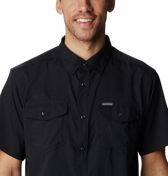 Men Columbia Utilizer™ II Solid Sleeve Shirts Black | US-LZPJHR-861