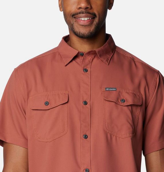 Men Columbia Utilizer™ II Solid Sleeve Shirts Brown | US-NQYTZW-064