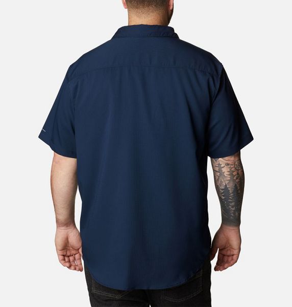 Men Columbia Utilizer™ II Solid Sleeve Shirts Navy | US-CVTJNZ-572