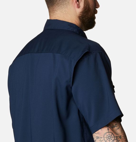 Men Columbia Utilizer™ II Solid Sleeve Shirts Navy | US-CVTJNZ-572