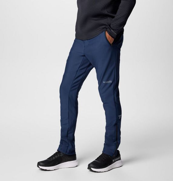 Men Columbia Vast Canyon™ Softshell Trousers Navy | US-JFOHRC-134