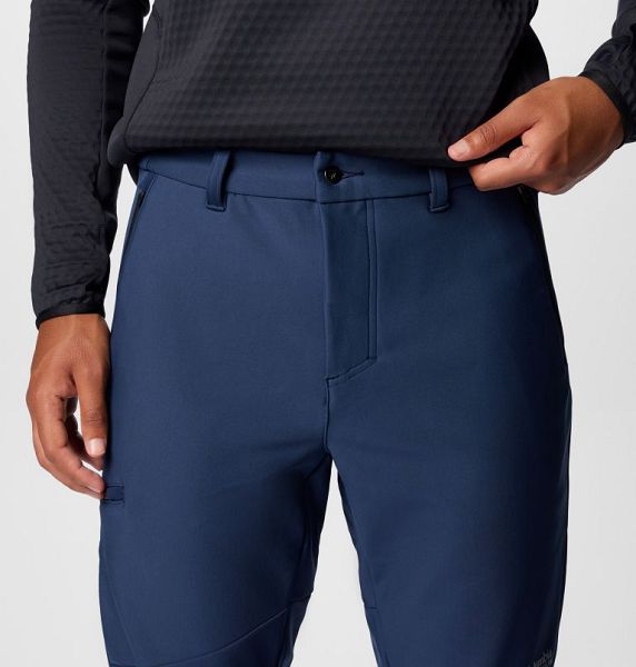 Men Columbia Vast Canyon™ Softshell Trousers Navy | US-JFOHRC-134