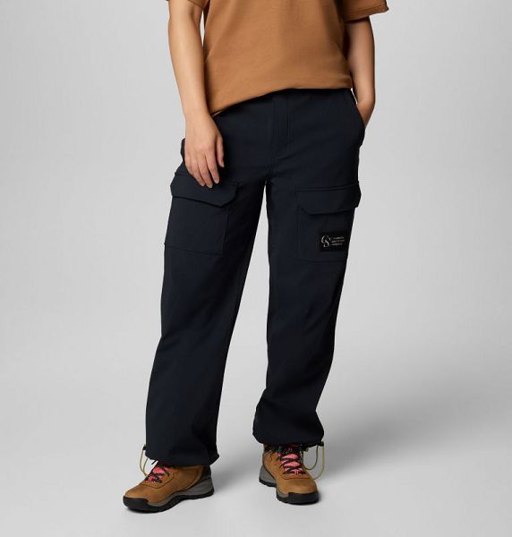 Men Columbia Wallowa™ Softshell Trousers Black | US-VQECNP-745