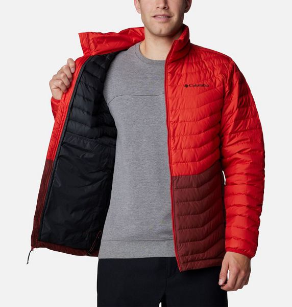 Men Columbia Westridge™ Down Jackets Brown / Red | US-LKVNOH-294