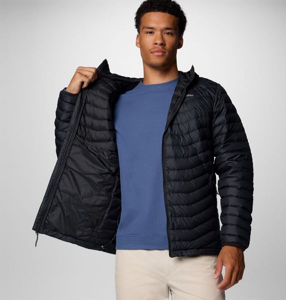 Men Columbia Westridge™ Hooded Down Jackets Black | US-AECYDL-650