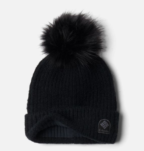 Men Columbia Winter Blur™ Pom Pom Beanie Black | US-TWLRNX-250