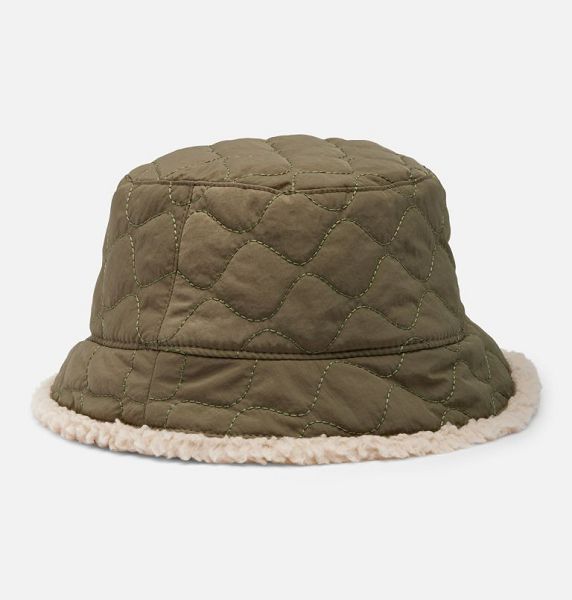 Men Columbia Winter Pass™ II Reversible Sherpa Quilted Bucket Hats Grey / Green / Khaki | US-LGIEPM-850