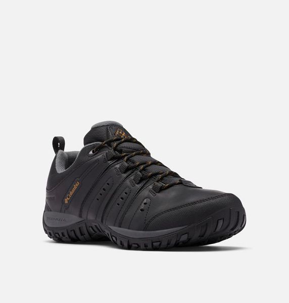 Men Columbia Woodburn™ II Waterproof Shoes Black | US-BTIVEQ-510