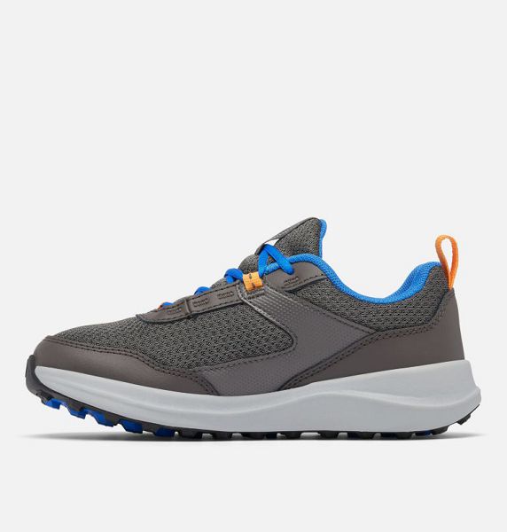 Men Columbia Youth Hatana™ Waterproof Multi-Sport Shoes Dark Grey / Blue | US-VAGSJI-518