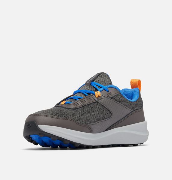 Men Columbia Youth Hatana™ Waterproof Multi-Sport Shoes Dark Grey / Blue | US-VAGSJI-518