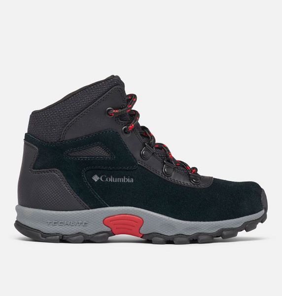 Men Columbia Youth Newton Ridge™ Amped Hiking Boots Black / Blue Red | US-JXYILC-972