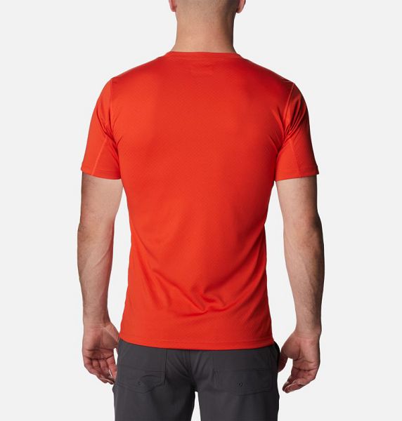 Men Columbia Zero Rules™ Technical T-Shirt Red | US-XBEDPG-519