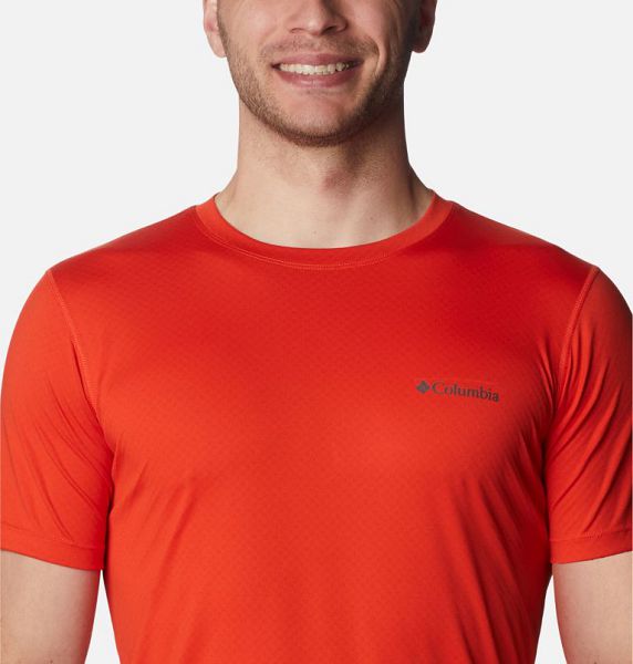 Men Columbia Zero Rules™ Technical T-Shirt Red | US-XBEDPG-519