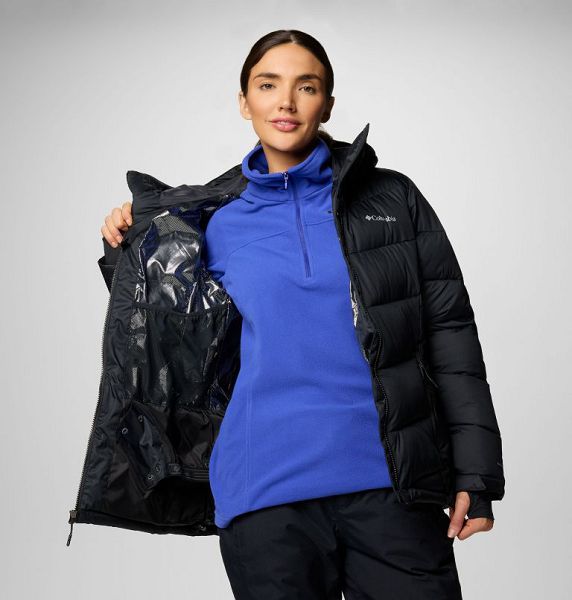 Women Columbia Abbott Peak Insulated Waterproof Ski Jackets Black | US-KMAUNC-604