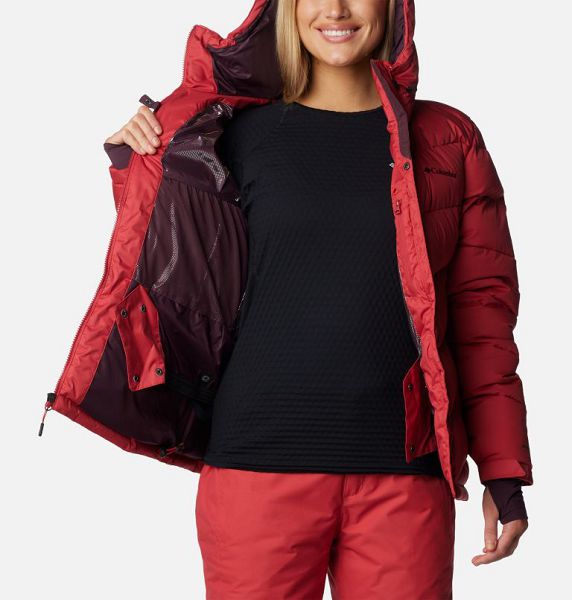 Women Columbia Abbott Peak Insulated Waterproof Ski Jackets Red | US-VWBAOH-821