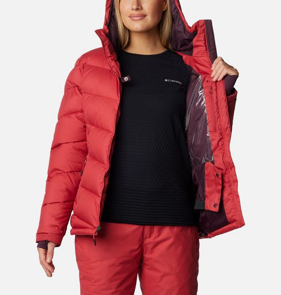 Women Columbia Abbott Peak Insulated Waterproof Ski Jackets Red | US-VWBAOH-821