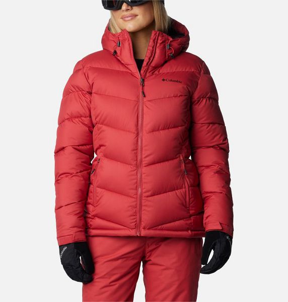 Women Columbia Abbott Peak Insulated Waterproof Ski Jackets Red | US-VWBAOH-821